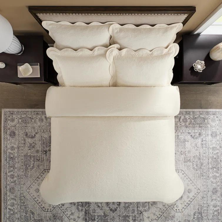 Historic Charleston Historic Charleston Charleston Estate Sham, Scalloped Pillow Cover, Single