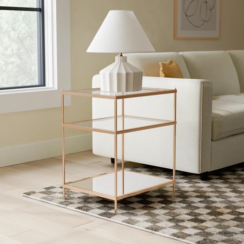 Wade Logan® Gosport Glass Top End Table