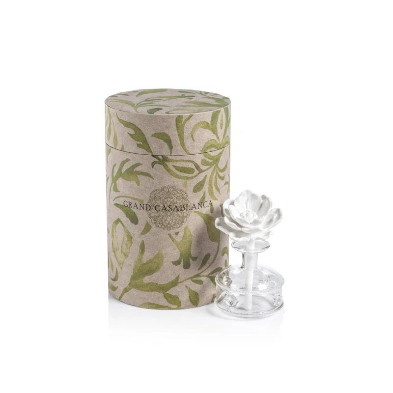 Zodax Grand Casablanca Porcelain Diffuser, Water Lotus