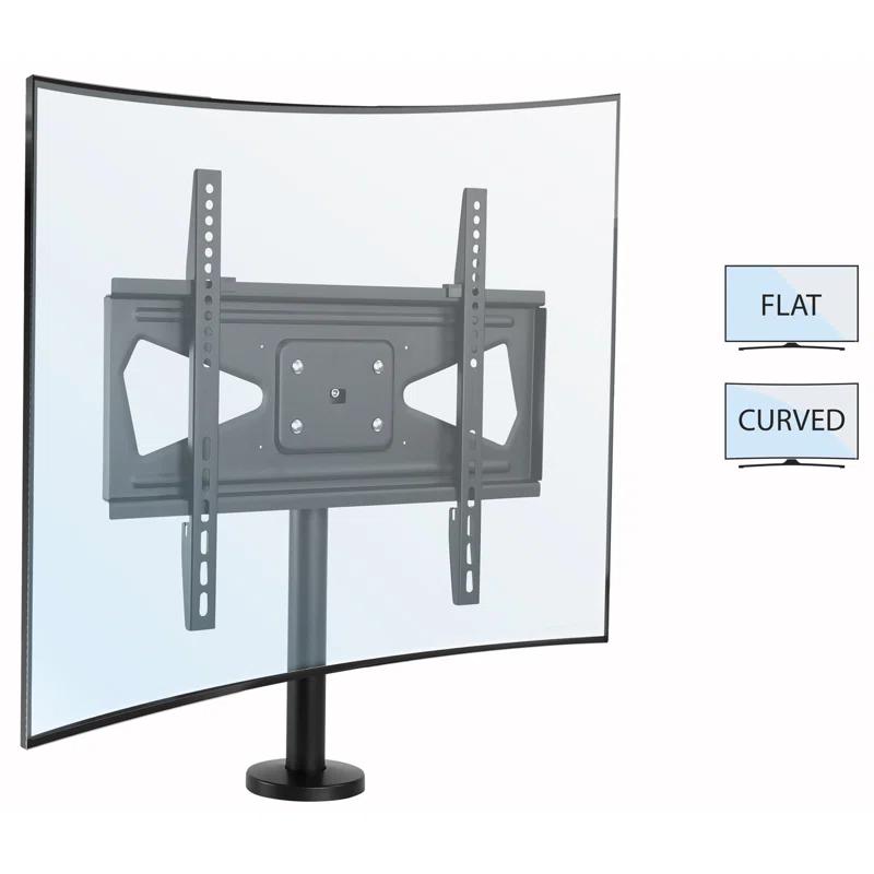 Mount-it Mount-It! Bolt Down TV Stand | Heavy Duty Swivel Table Top Desktop Mount For  32" - 55" VESA TVs