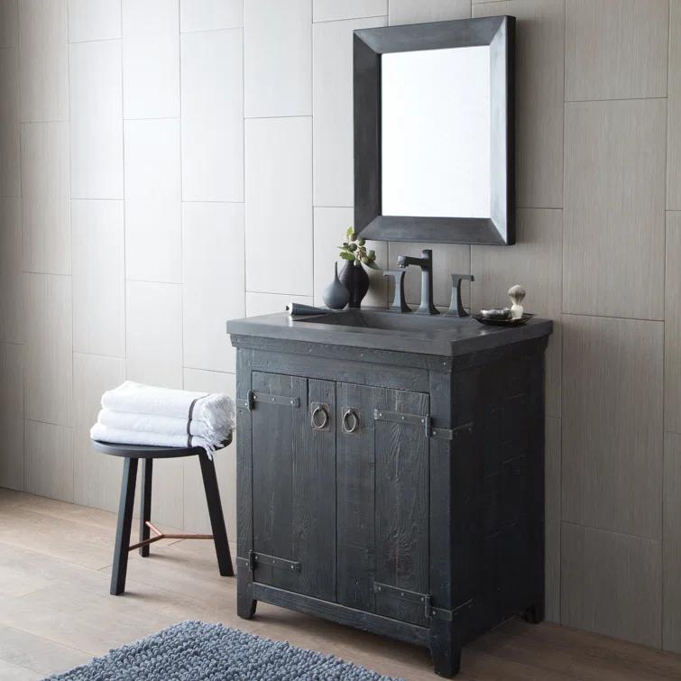 Portola Modern & Contemporary Beveled Bathroom / Vanity Mirror