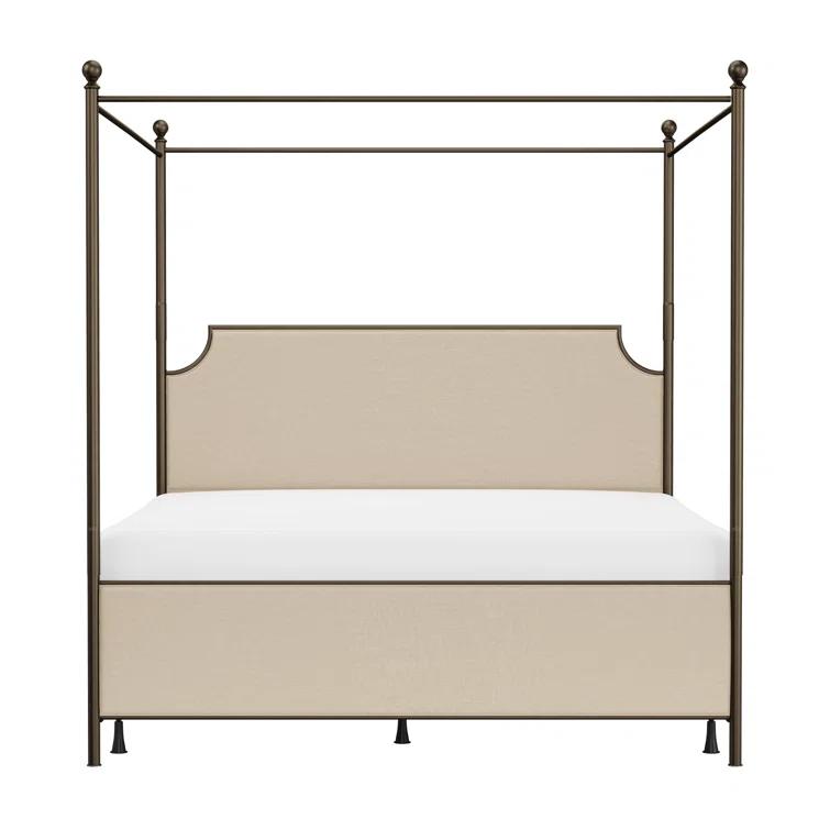 Nordland Upholstered Metal Canopy Bed