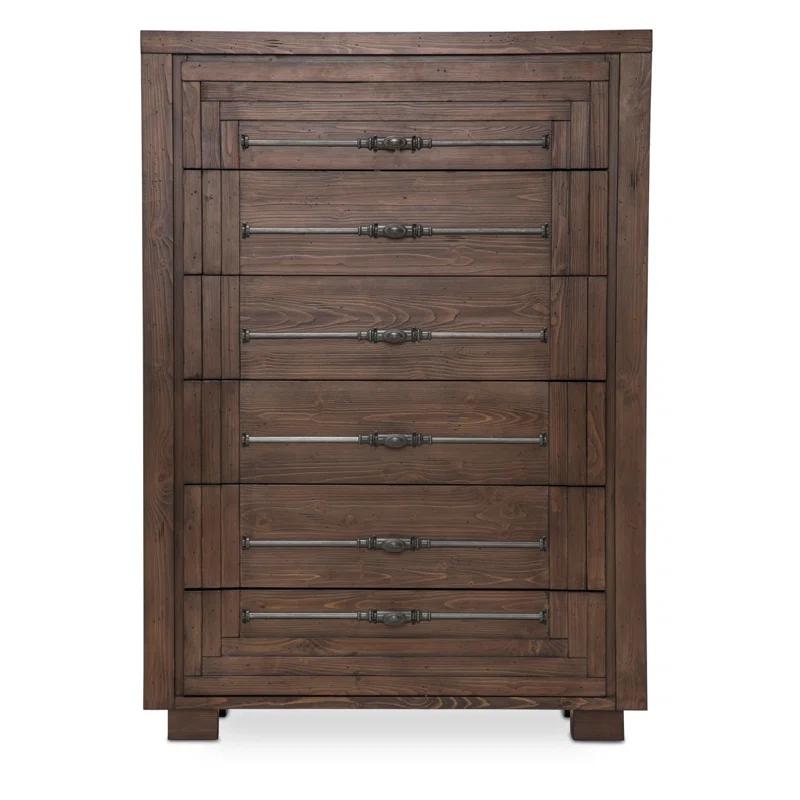 Michael Amini / Kathy Ireland Home Designs Carrollton Solid Wood 40'' W 6 - Drawer Dresser