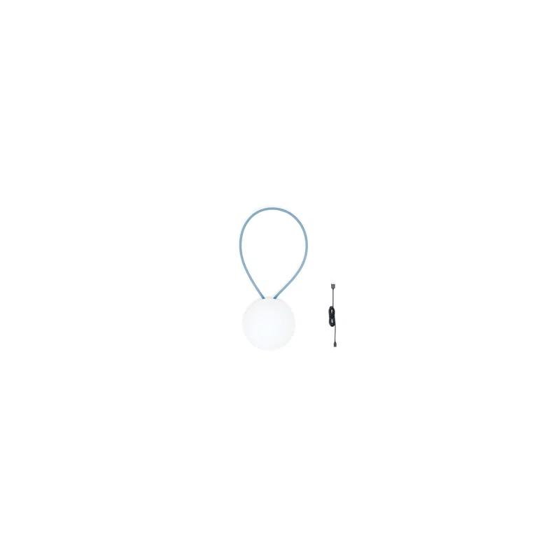 Bolleke 8" Battery Powered Integrated LED Outdoor Hanging Light