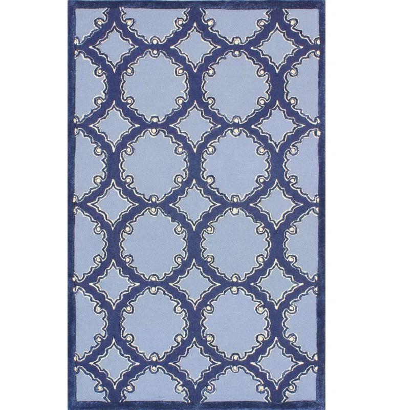 Bella Hand Tufted Wool Geometric Rug