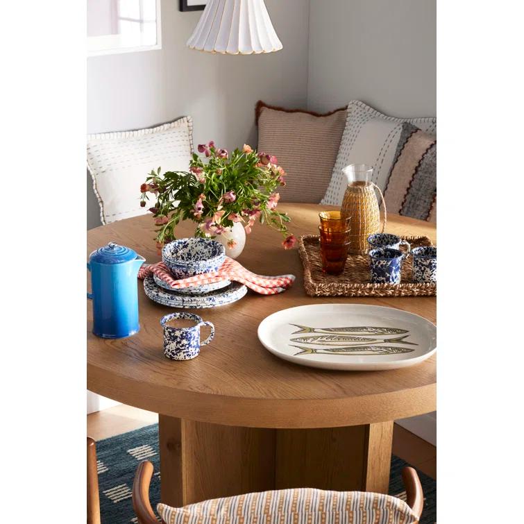 Crow Canyon Enamelware Splatter 16 Piece Dinnerware Set