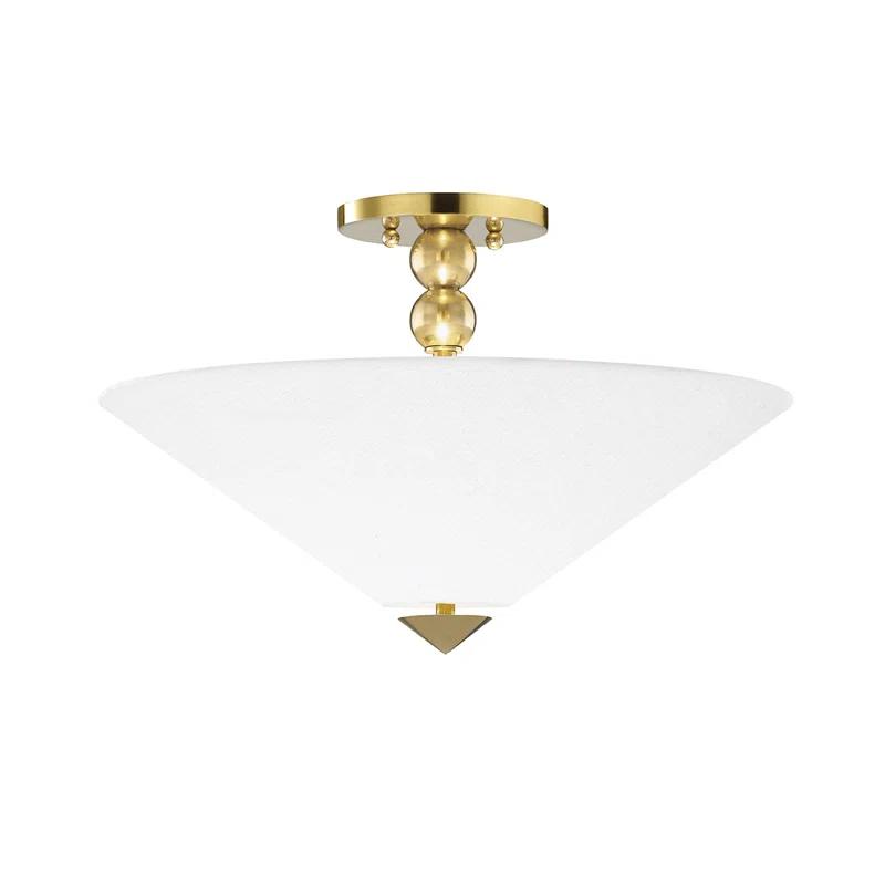 Zora Flush Mount - Antique Brass
