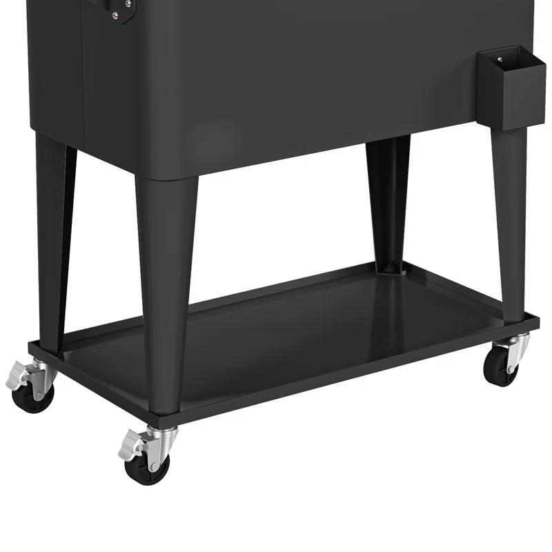 Permasteel 80-Qt Classic Outdoor Patio Cooler On Wheels