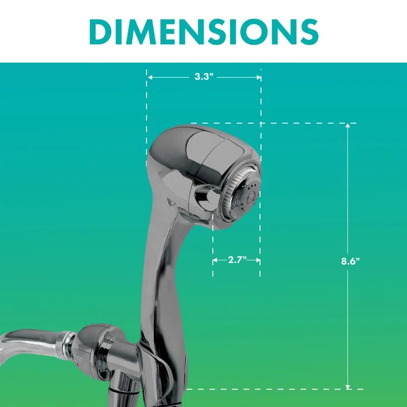 Handheld Shower Head 1.5 GPM GPM with Self-Cleaning