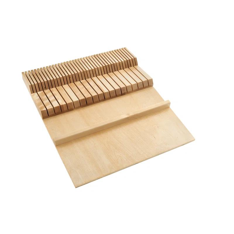 Rev-A-Shelf Rev-A-Shelf Dual Row Trimmable Knife Block Drawer Organizer Insert