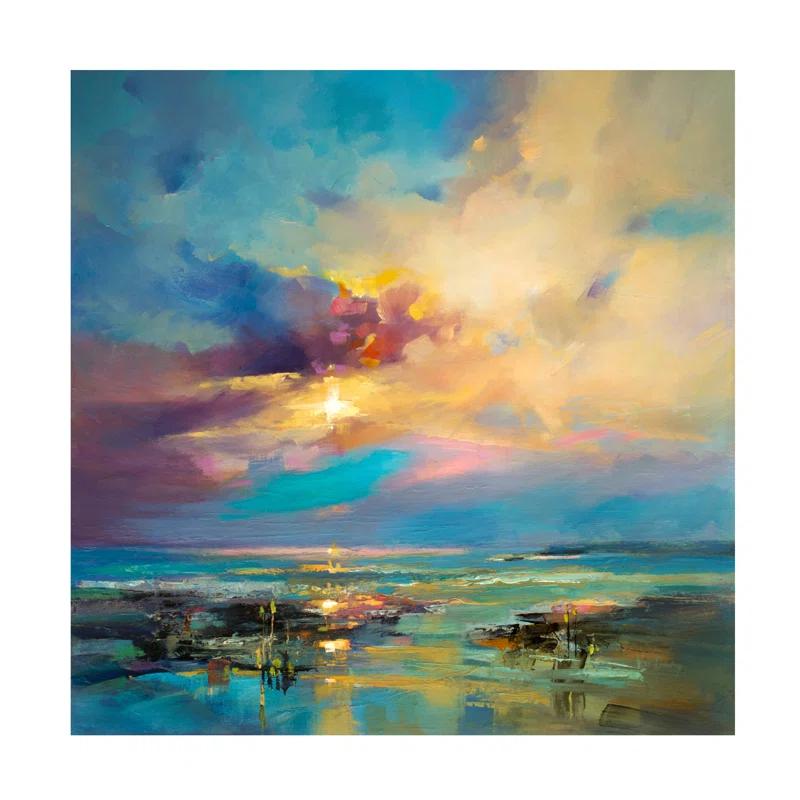 Highland Dunes " Before Nightfall " by Kasia Bruniany Painting Print