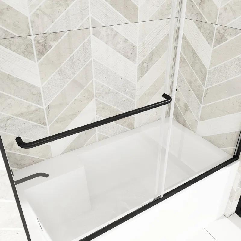 60" W x 58" H Double Sliding Framed Tub Door