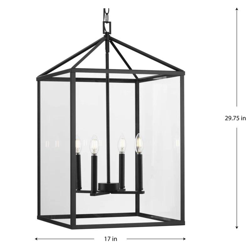 Hillcrest 4 - Light Dimmable Square / Rectangle Chandelier