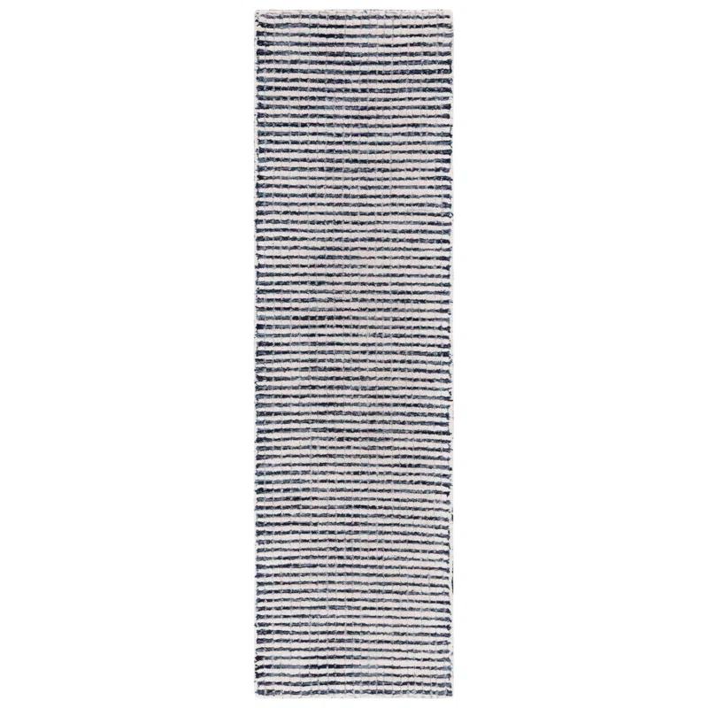 Latitude Run® Abstract Hand Tufted Wool Striped Rug
