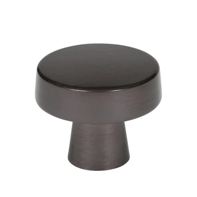 Amerock Blackrock 1-5/16 inch (33mm) Diameter Gunmetal Cabinet Knob