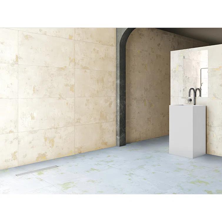 Apollo Tile Aureate 23" x 23" Porcelain Marble Look Wall & Floor Tile (Set of 4)