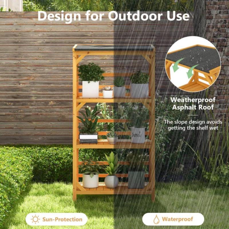 Red Barrel Studio® Wood Plant Stand