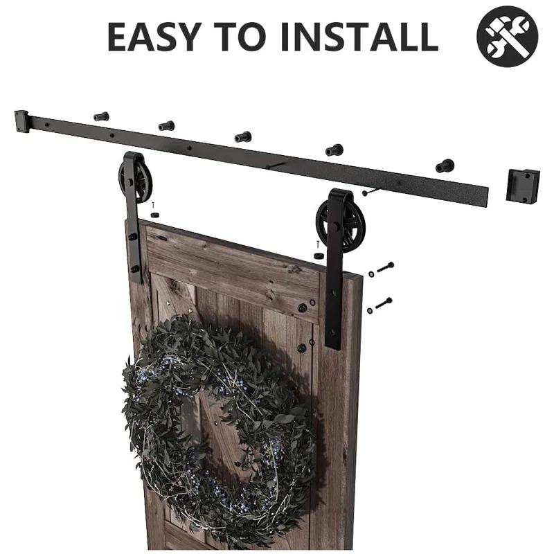 Sliding Standard Double Barn Door Hardware Kit