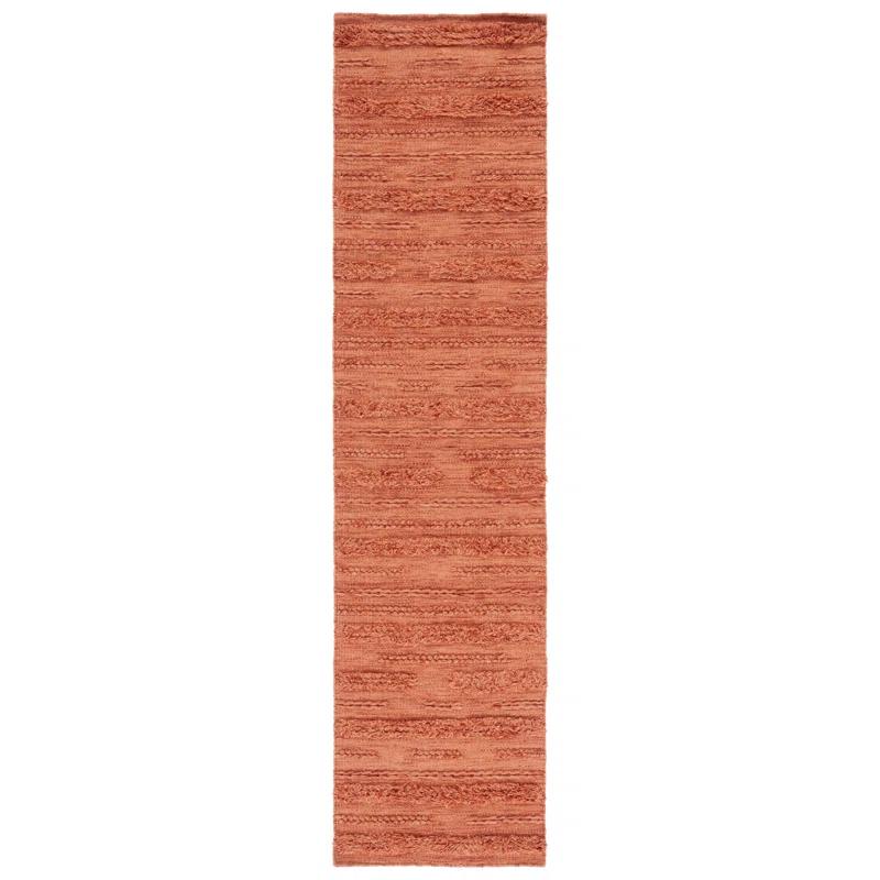 Laurel Foundry Modern Farmhouse® Hartzler Hand-Woven Flatweave Wool/Cotton Rust/Orange Area Rug