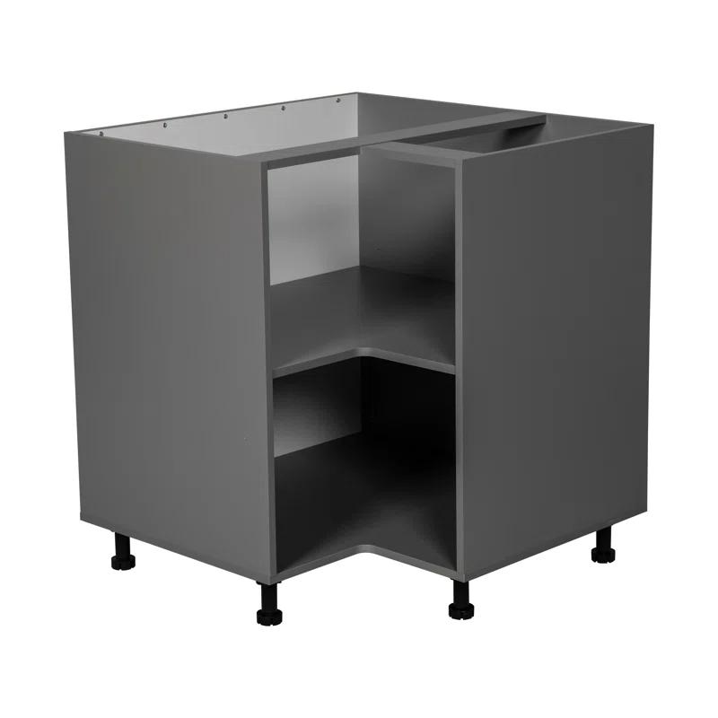 WALLKITCHENS 34.5'' H Particleboard Corner Base Cabinet Ready-to-Assemble