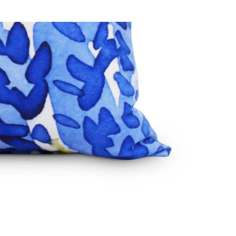 e by design Flower Bell Floral Reversible Throw Pillow