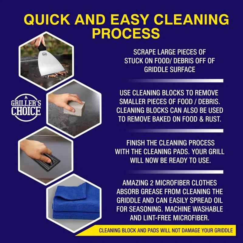 Grillers Choice Stainless Steel Dishwasher Safe Grill Scrubber