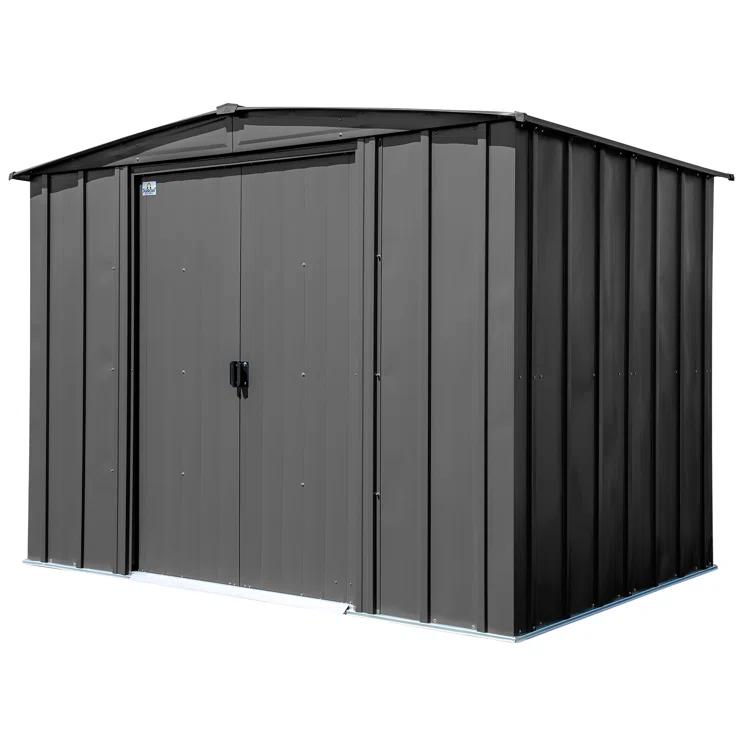 Arrow 8 ft. W x 6 ft. D Galvanized Steel Storage Shed