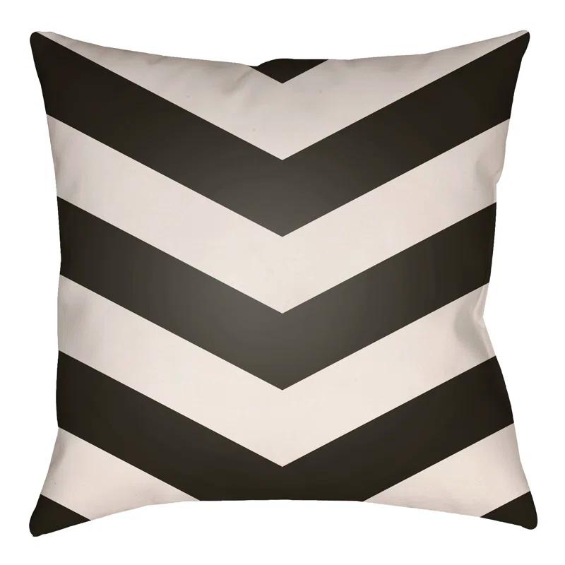 Livabliss Litchfield Chevon Geometric Indoor/Outdoor Reversible Throw Pillow