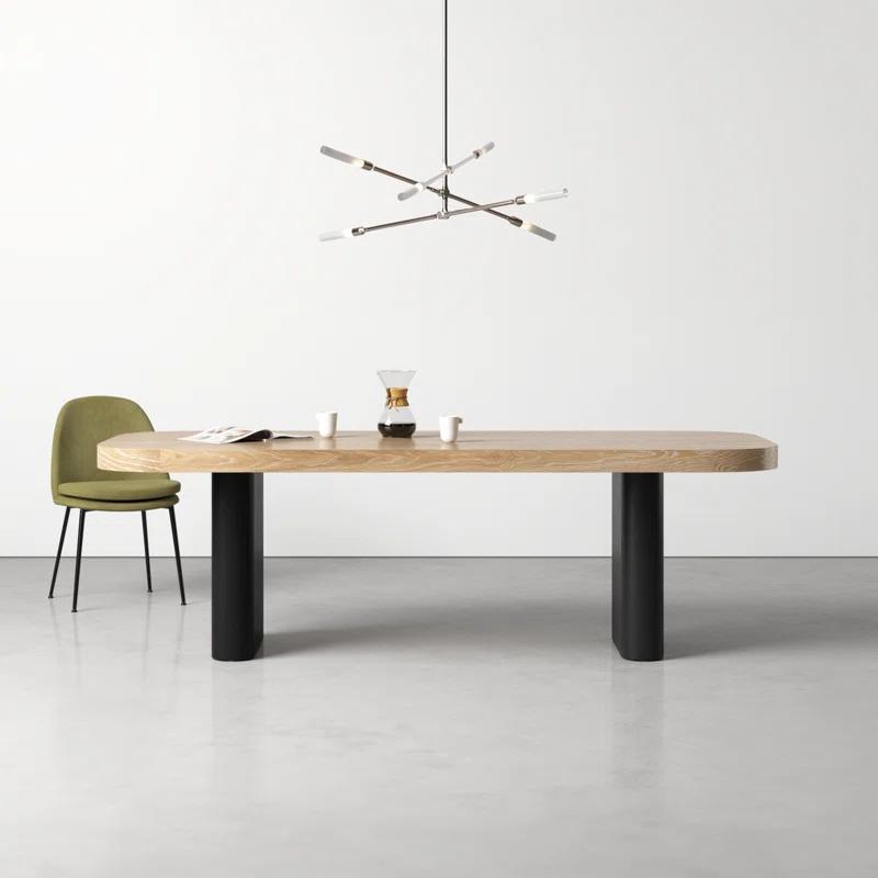 Noor 95'' Natural Sungkai Wood Dining Table