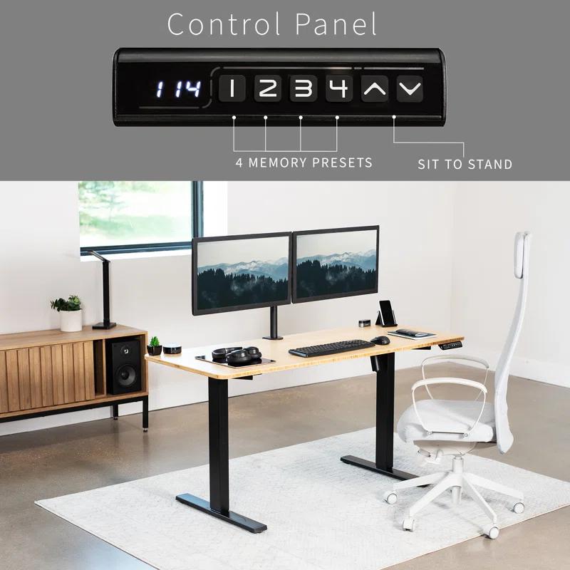 Vivo VIVO Single Motor Electric Desk with Push Button Memory Controller