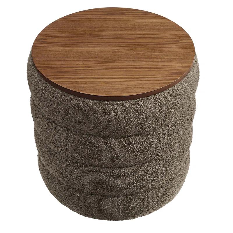 Modway Modway Mezzo 17.3" Wide Round Storage Ottoman