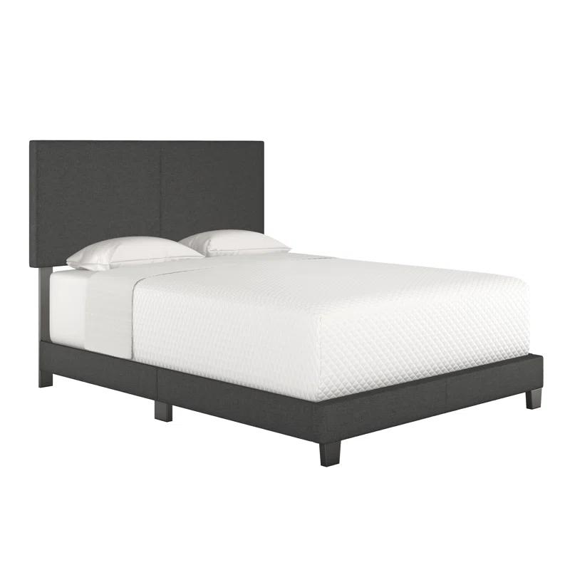 Boyd Sleep Boyd Sleep Milan Linen Fabric Upholstered Platform Bed Frame w/Adjustable Height Headboard, Strong Wood Slat Support, Box Spring/Foundation Required, Easy Effortless Assembly