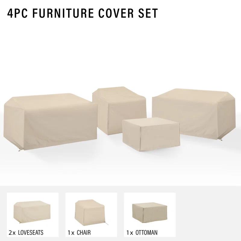 Rebrilliant Furniture Covers Outdoor Conversation Set Cover