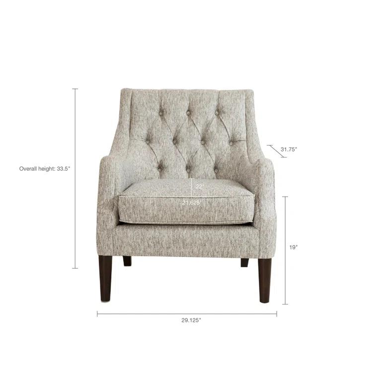 Anatonia 29.25" Wide Tufted Wingback Chair