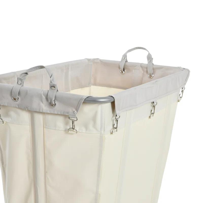 Household Essentials Rolling Laundry Hamper with Handles