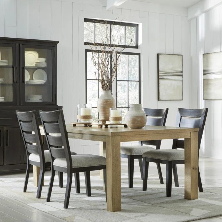 Loon Peak® Biseye Solid Wood Base Dining Table