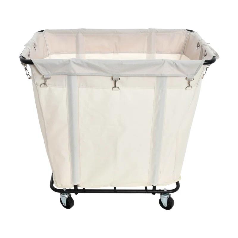 Household Essentials Rolling Laundry Hamper with Handles