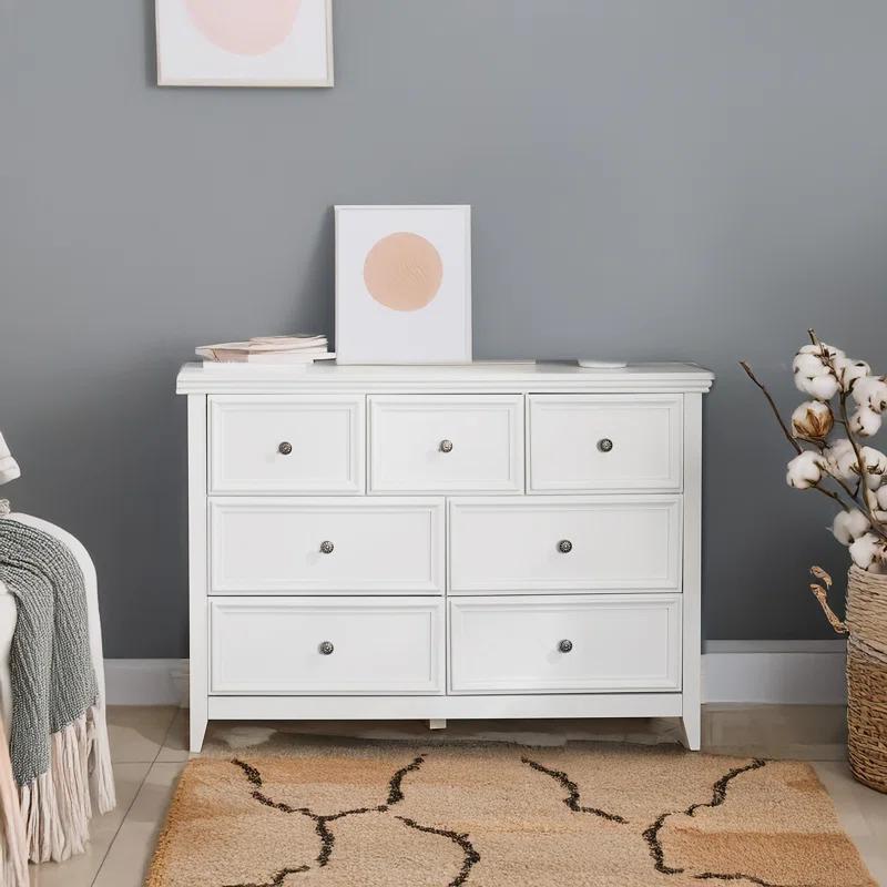 Decopom Modern 7 Drawers Dresser 7 Drawers Cabinet