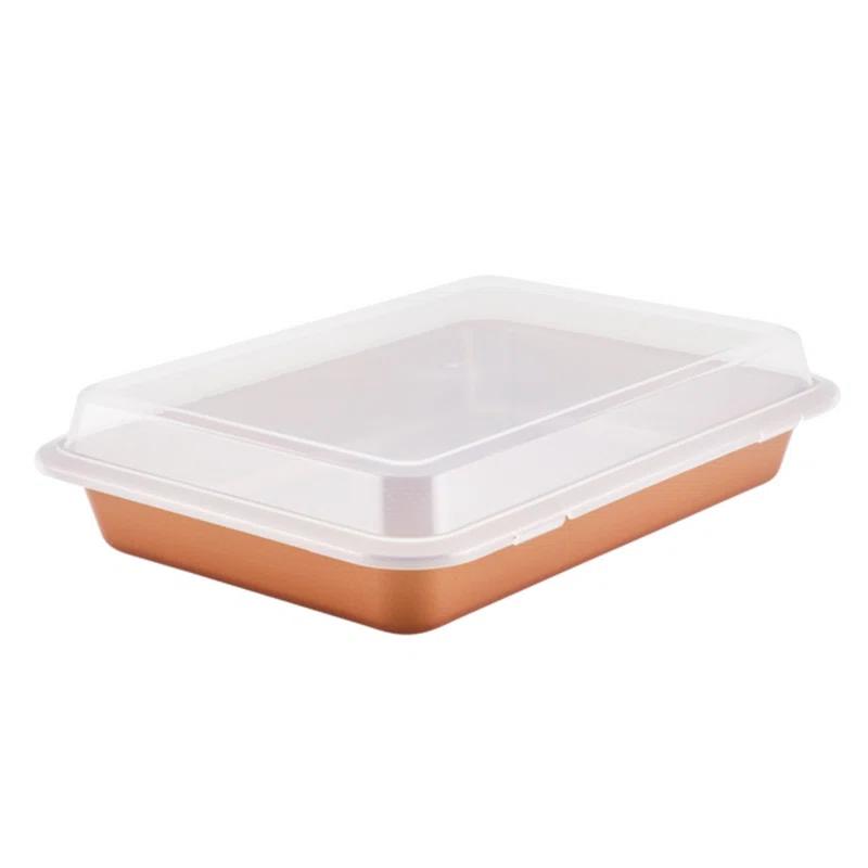 Ayesha Curry Ayesha Curry Bakeware Nonstick Cookie Pan, Loaf Pan, And Cake Pan Set, 7-Piece, Copper