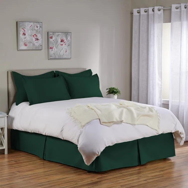 Shopbedding Blissford Tailored Bed Skirt with Split Corner & Reviews | Wayfair