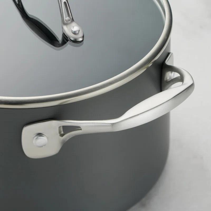 Tramontina Tramontina Gourmet 8 Pc Hard Anodized Aluminum Cookware Set