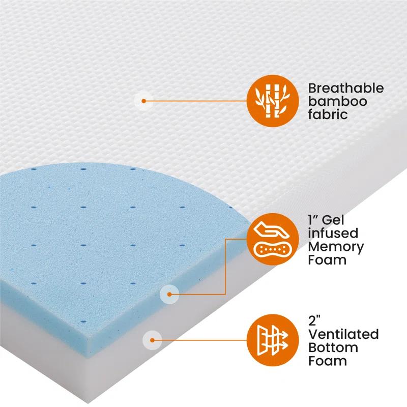 Cheer Collection 3'' Mattress Topper