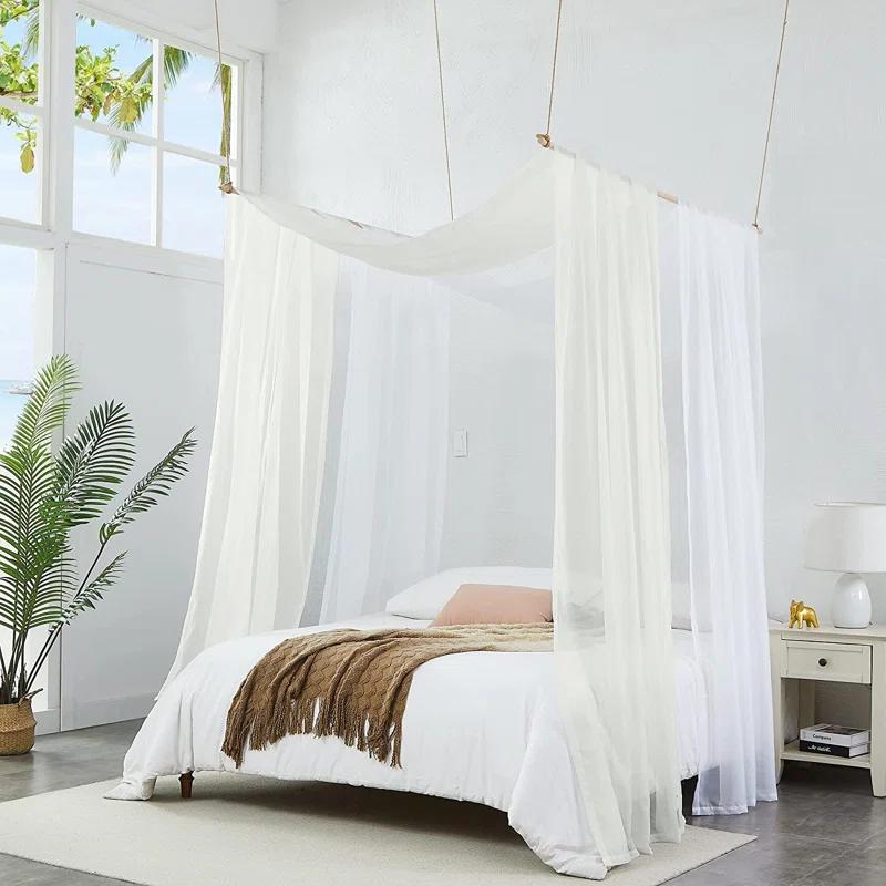 WARM HOME DESIGNS 2 Bed Canopy Curtains Bundle. Canopy Bed Curtains Available in Sizes and Many Colors