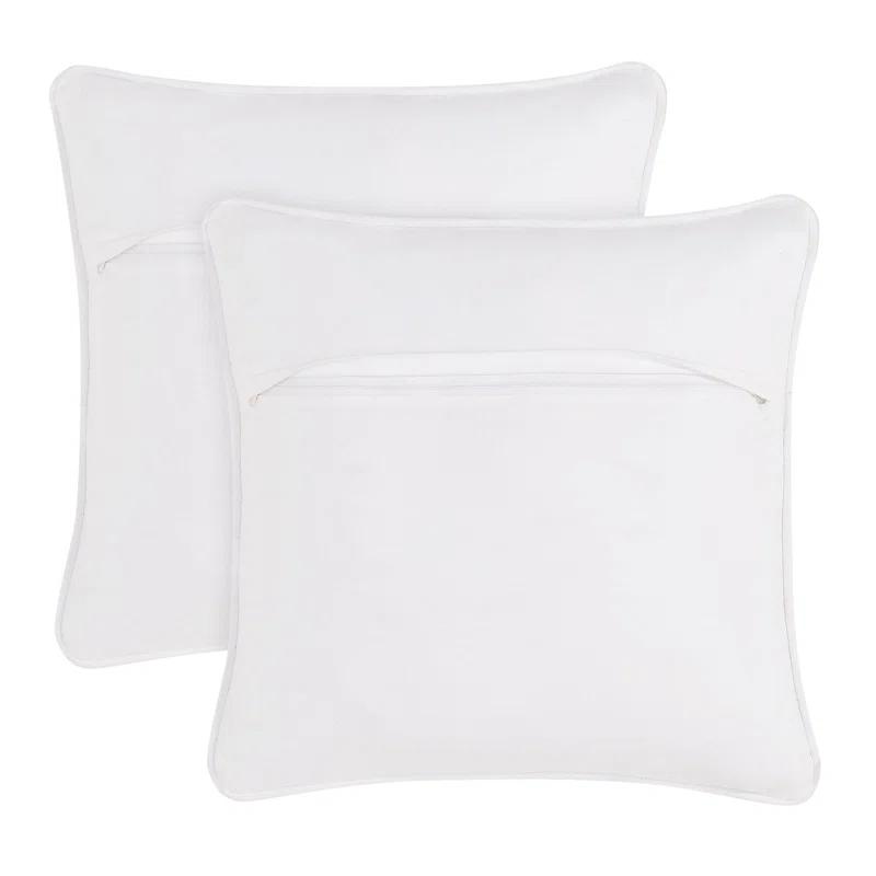 Boho Living Boho Living Jada Decorative Pillow Collection Jute/Cotton Indoor Square Throw Pillow with & Insert (Set of 2)
