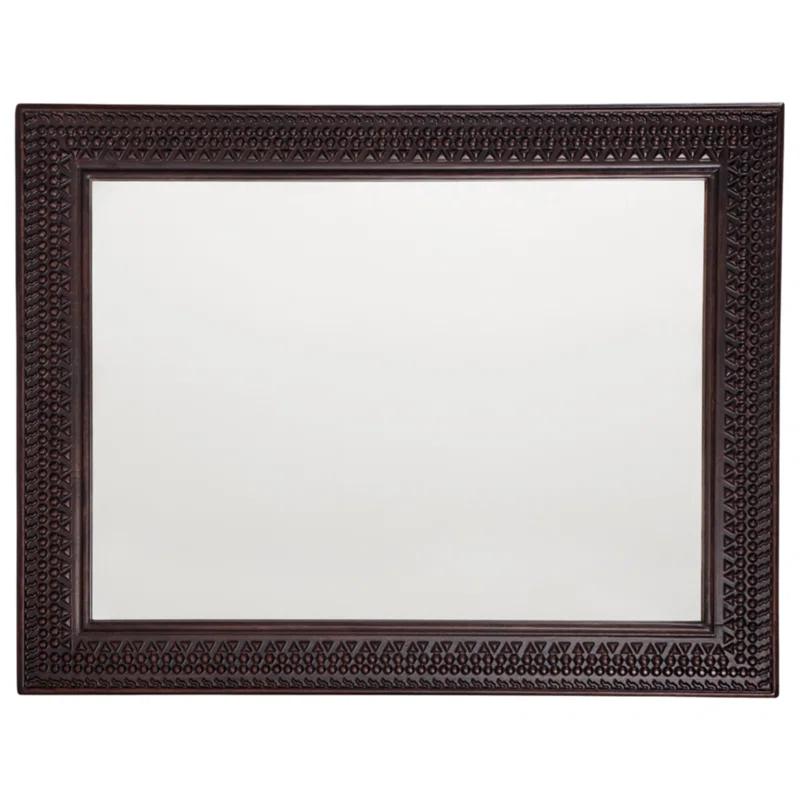 Ebern Designs Solid Wood Flat Mirror