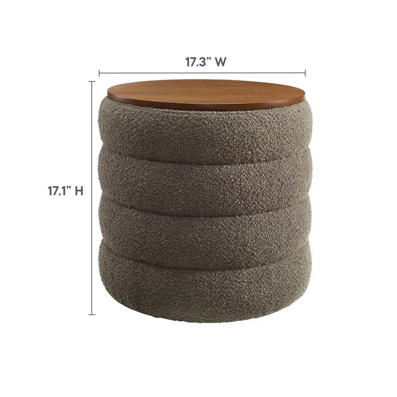 Modway Modway Mezzo 17.3" Wide Round Storage Ottoman