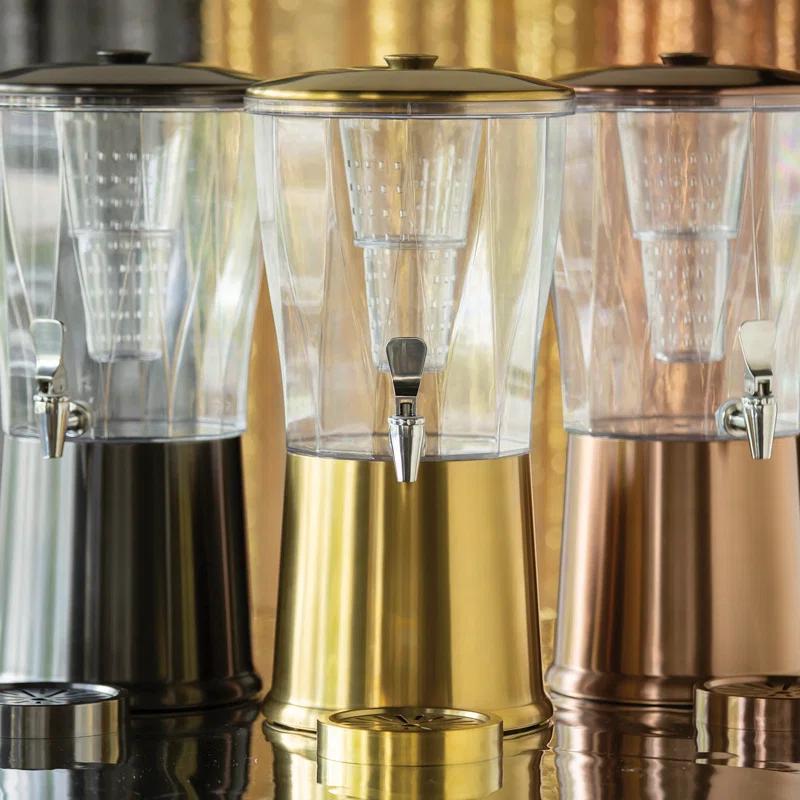 Service Ideas Service Ideas 3 Gallon Beverage Dispenser with Infuser Tube and Stainless Steel Spigot