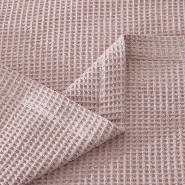 Solid Cotton Waffle Weave Blanket