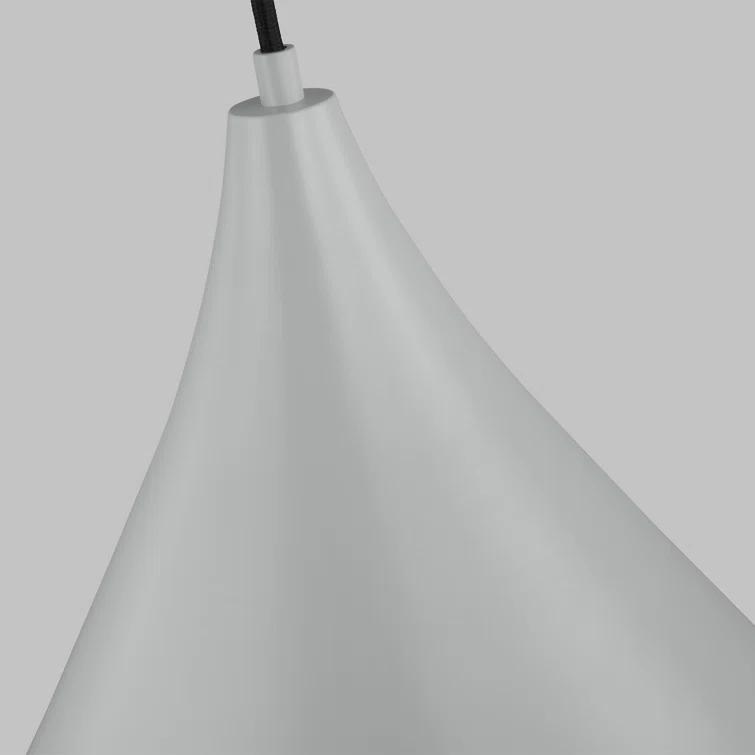 Oden Matte Grey Nickel Glass Indoor/Outdoor Pendant Light