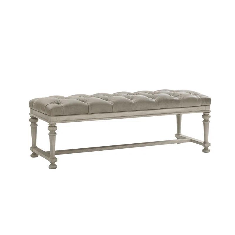 Lexington Oyster Bay Bellport Leather Bed Bench